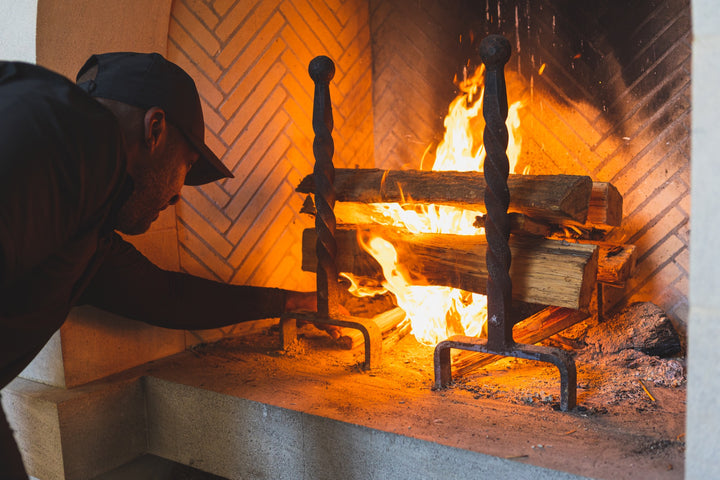 30" Length Hickory Firewood Rack